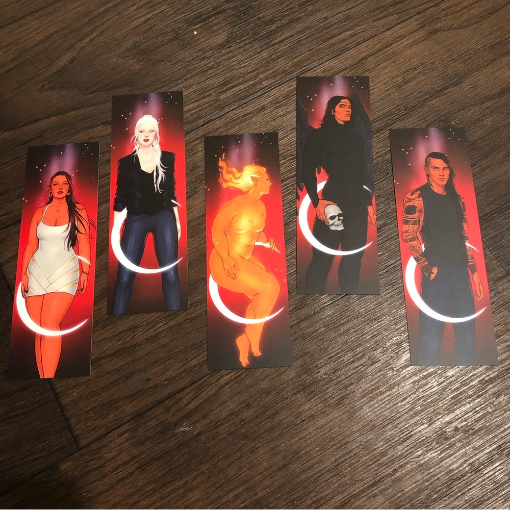 ILLUMICRATE Bookmarks ~ Characters From CRESCENT CITY - Sarah J Maas
